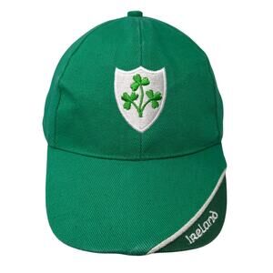 Ireland Strapback Baseball Cap Green One Size Adjustable Embroidered Dolmen
